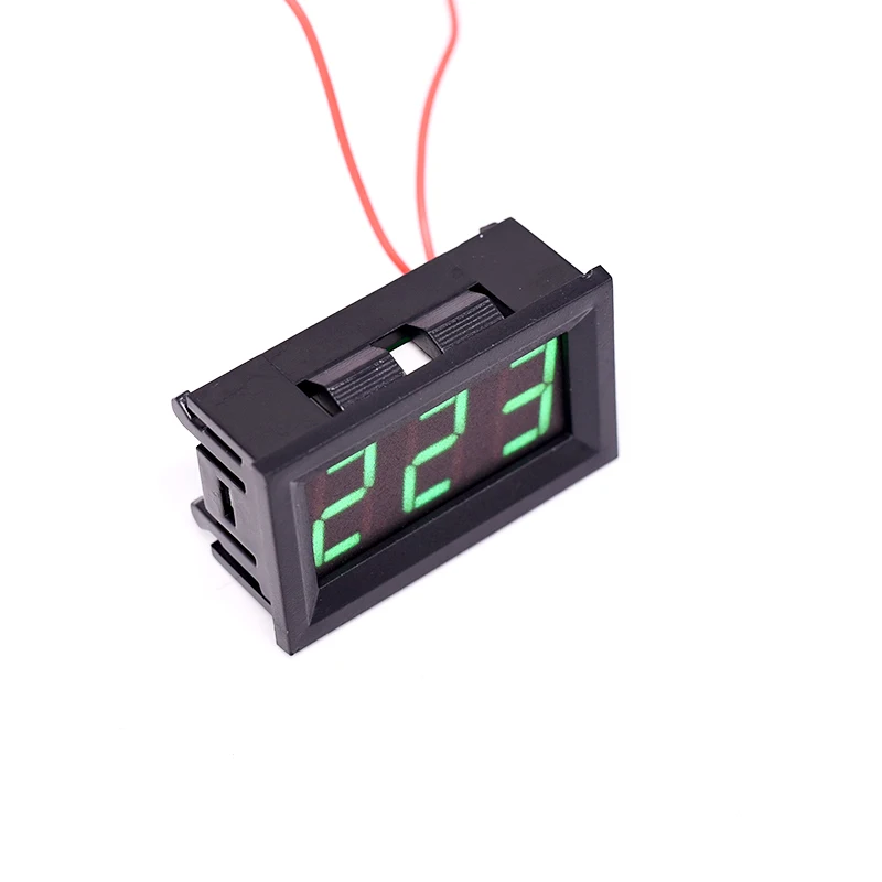 Переменный ток 30-500V 0,5" светодиодный цифровой вольтметр Напряжение Вольтметр инструмент 2 провода красного, зеленого и синего цвета Дисплей 110V 220V DIY 0,56 дюймов