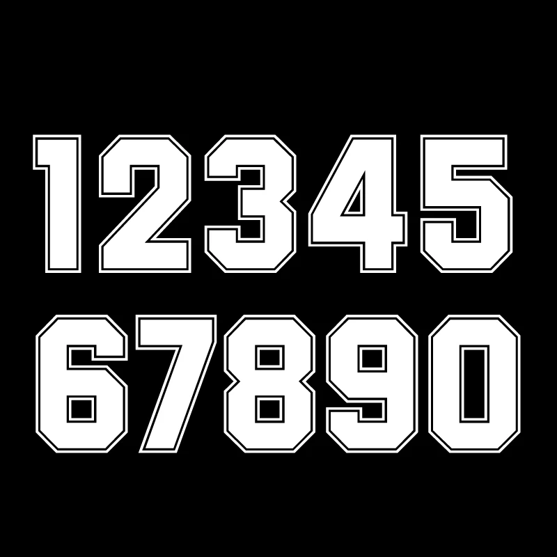 Car Reflective Stickers Car Door Stickers Car Sticker Film Car Sticker Car Stickers Car Vinyl Film Car Body Stickers Car Key Sticker S52148# Racing Numbers 0 1 2 3 4 5 6 7 8 9 Car Stickers Vinyl Decal Motorcycle Decorative Accessories Choose Your Number