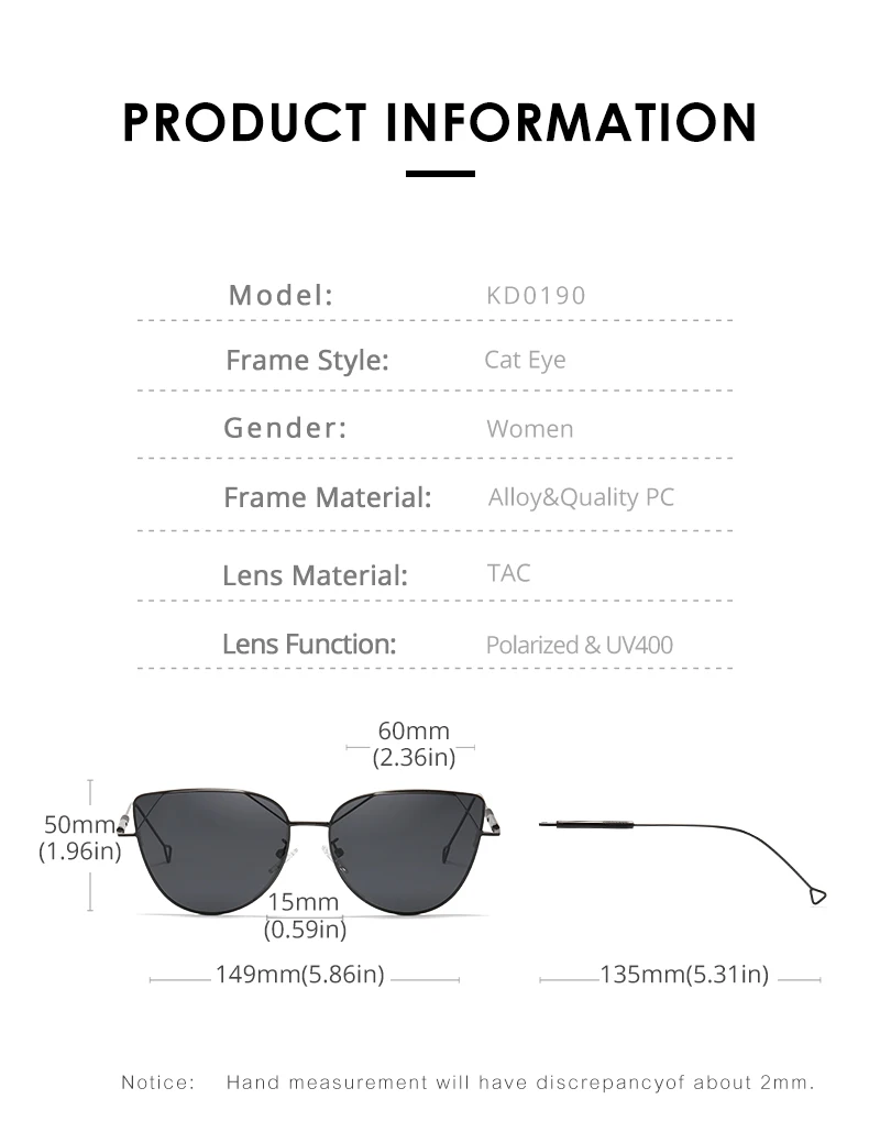 KDEAM, Ретро стиль, поляризационные солнцезащитные очки для женщин, фильтр категории 3, солнцезащитные очки «кошачий глаз», покрытие, культовое, oculos de sol feminino KD0190
