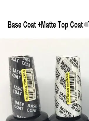 Base Matte Top 1 шт. 15 мл/0.5fl.Oz резиновое Базовое покрытие верхнее покрытие без протирания основа матовое верхнее покрытие маникюр здоровый праймер для гель-лака набор - Цвет: Base Matte Top