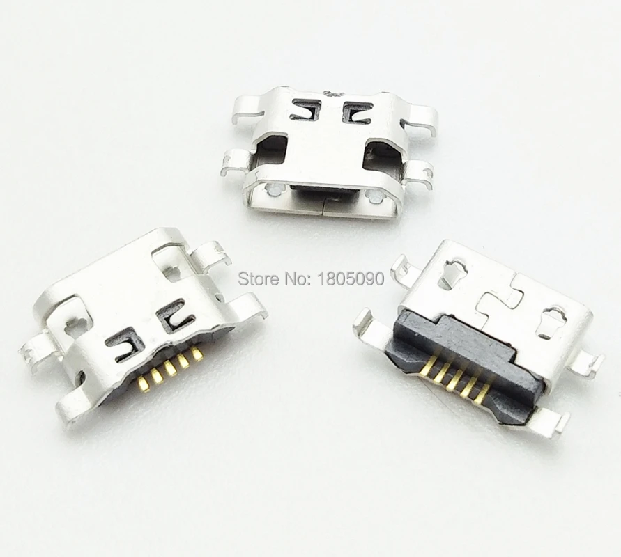 100pcs Micro USB reverse heavy plate 1.2 Charging Port Connector for 