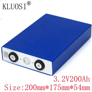 

KLUOSI 3.2V 200Ah Battery LiFePO4 Lithium Iron Phospha Large Capacity 200000mAh for Motorcycle Electric Car Motor Batteries