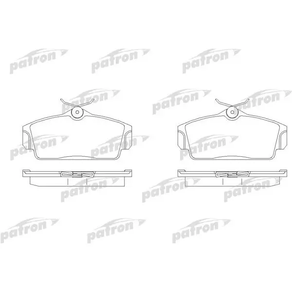 Колодки тормозные дисковые передн NISSAN: ALMERA II 00-, ALMERA