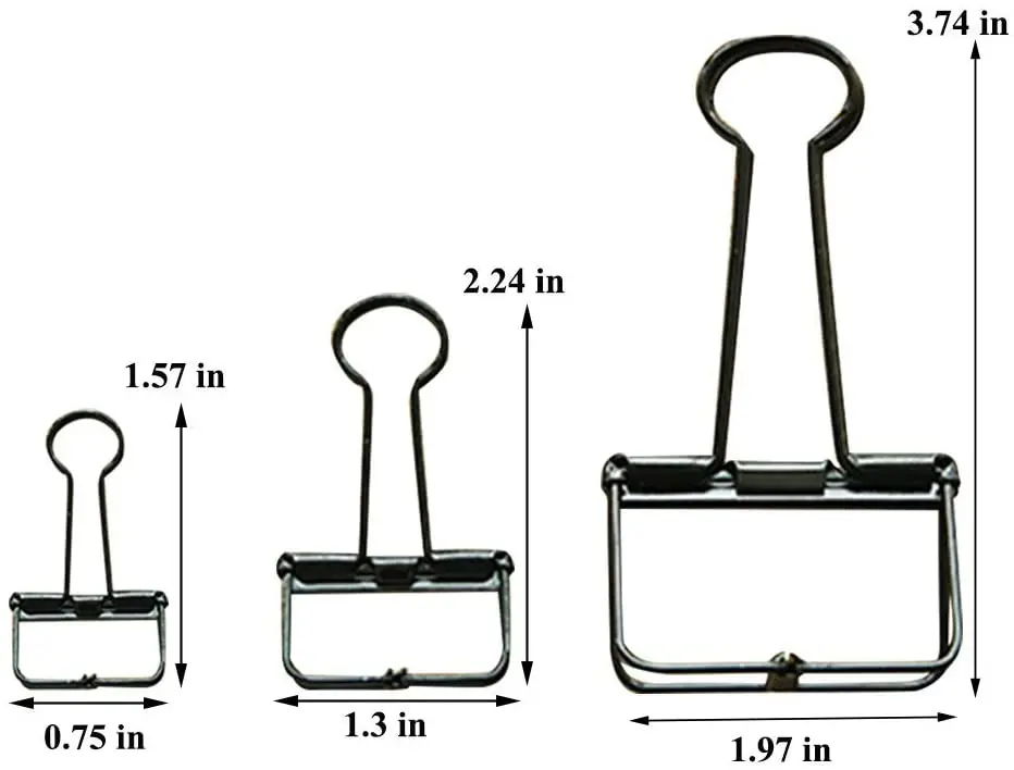 10Pcs Retro Metal Hollow Out Binder Clip Invoice Bill Clip Decorative Paper Clips for Office Home School Use ( Small )