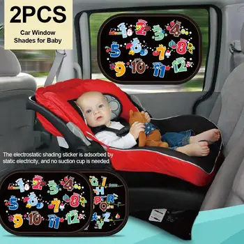 

Sun Shade For Car Window Car Window Shades For Baby Cartoon Sun-proof Heat Insulation Electrostatic Adsorption Car Sun Shade