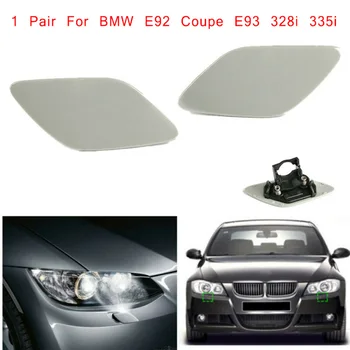 

1 Pair L+R Front Bumper Headlight Washer Cover Cap For BMW E92 Coupe E93 328i 335 Car Headlight Washer Covers