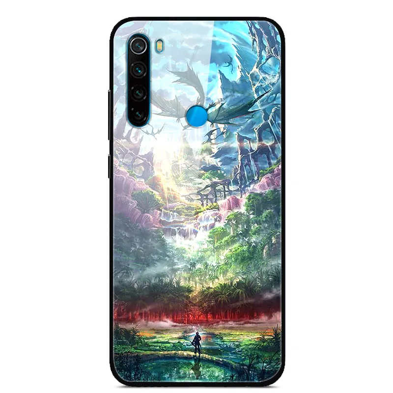 17 Для Xiaomi Redmi Note 8 T чехол из закаленного стекла жесткий чехол для телефона для Xiaomi Redmi Note 8 T Задняя крышка Redmi Note8T 8 T мягкий бампер - Color: 17