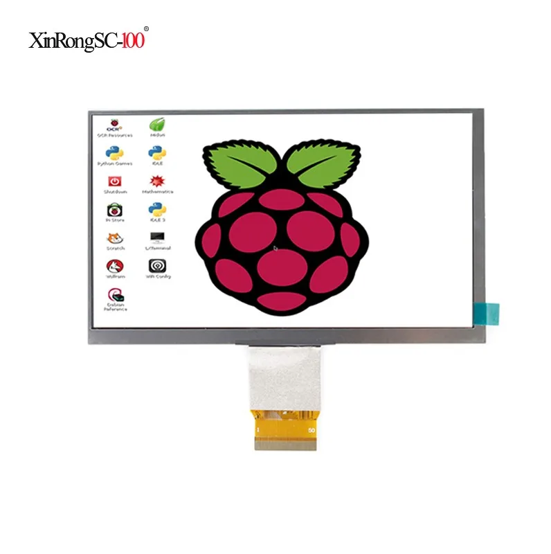 7 дюймов ips 1024*600 Экран Дисплей ЖК-дисплей для контроля уровня сахара в крови с дистанционным драйвер Управление доска 2AV HDMI VGA для Raspberry Pi банан апельсин Pi - Цвет: 2