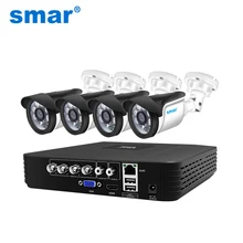 Sistema CCTV 4CH Kit telecamera AHD 720P/1080P sistema di sorveglianza videoregistratore 5 in 1 Kit telecamera di sicurezza esterna allarme e-mail