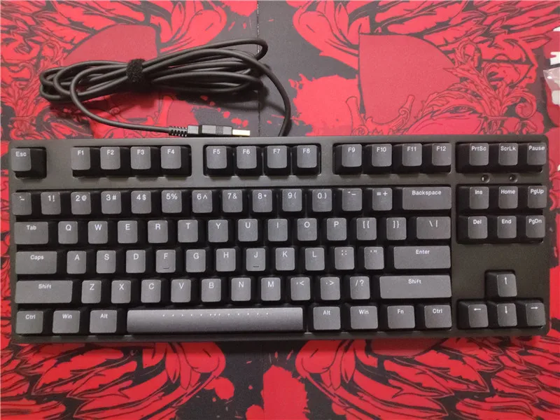 Клавиатура IKBC C87 TKL механическая игровая клавиатура PBT без 10 клавиш вишневый