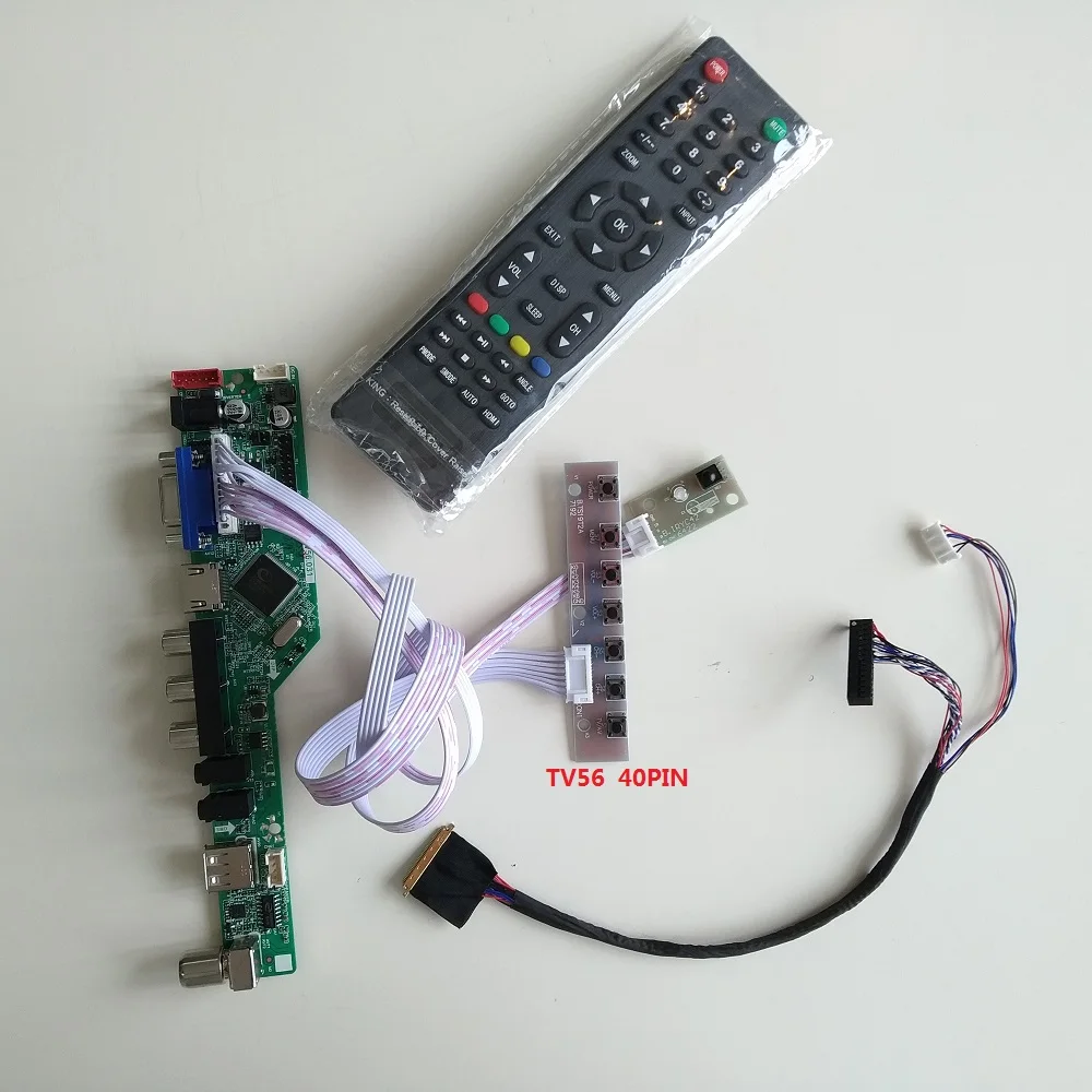 

Плата контроллера «сделай сам» для B116XW01, B116XW02, B116XW03, 1366X76, 8 дюймов, экран дисплея, совместимый с HDMI, VGA монитор, LVDS, светодиодный 40PIN, 11,6 дюйма