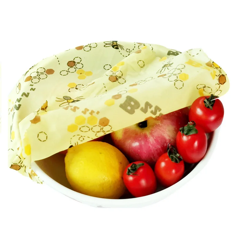 Beeswax Food Wrap Reusable Silicone Wrap Seal Food Fresh Keeping Wrap Lid Cover Stretch Vacuum Food Wrap Beeswax Cloth