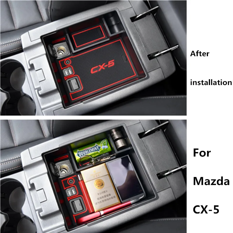 Для Mazda CX-5 CX5 CX 5 центральный автомобильный подлокотник для хранения коробка консоль подлокотник лоток держатель Чехол поддон автомобильные аксессуары