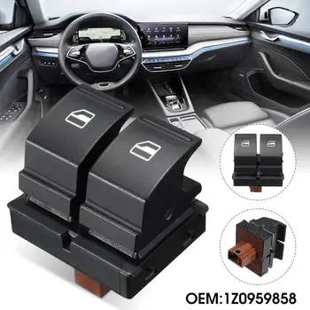 

Drive Side Electric Master Power Window Control Switch Button 1Z0 959 858 For Skoda Yeti Fabia MK2 Octavia 2 Roomster