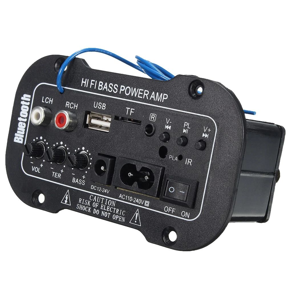 5 Inch 220V Bluetooth Power Amplifier Car Stereo Player USB TF AUX