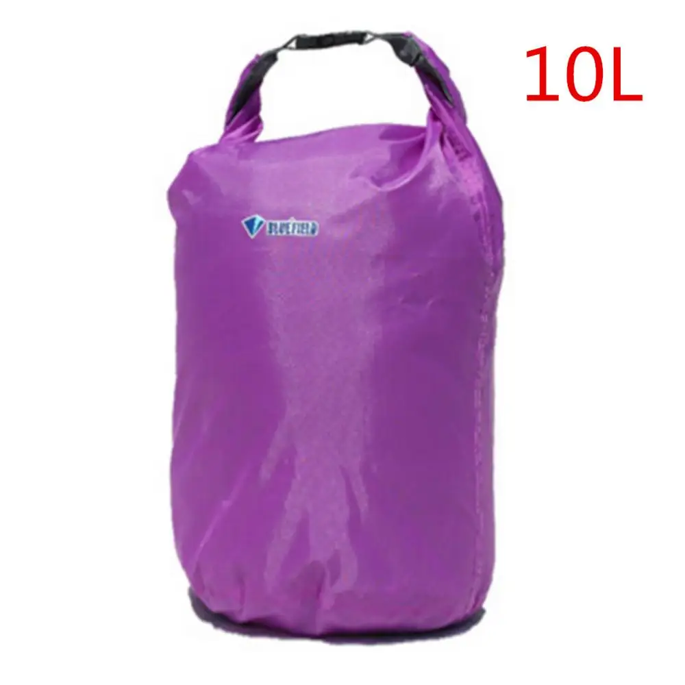 Purple 10L Bluefield Водонепроницаемые Плавающие сухие сумки портативные походные дрифтерные сумки Водонепроницаемость супер светильник вес наружные инструменты для рафтинга - Цвет: Purple 10L