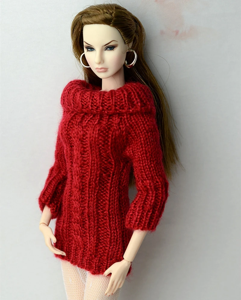 1/6 Одежда для кукол BJD SD модная одежда длинный шерстяной свитер красивый сексуальный красочный ручной работы красивые аксессуары для кукол игрушки для детей