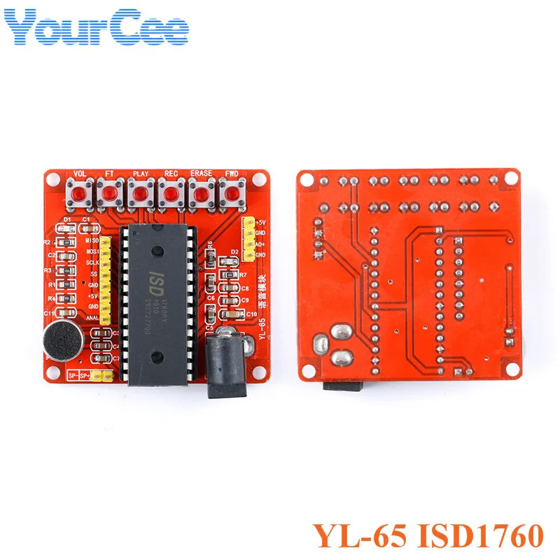 YL 65 ISD1760 класс голосовой записи модуль 5V ISD1700 воспроизведение|Интегральные схемы|