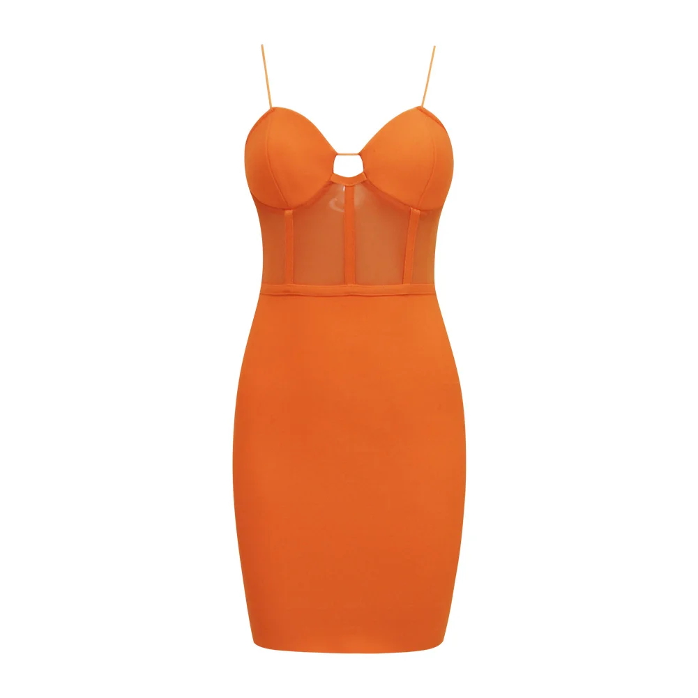 Обтягивающие соблазнительные платья на бретельках новинка 2019 осенняя Женская