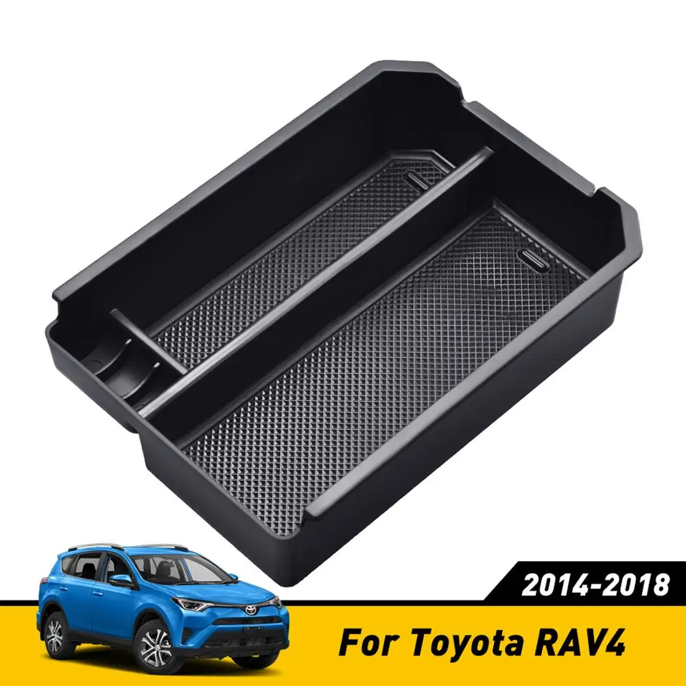 

Car Glove Box Organizer Armrest Secondary Storage Center Console Tray For Toyota RAV4 2014 2015 2016 2017 2018 Car Accessories