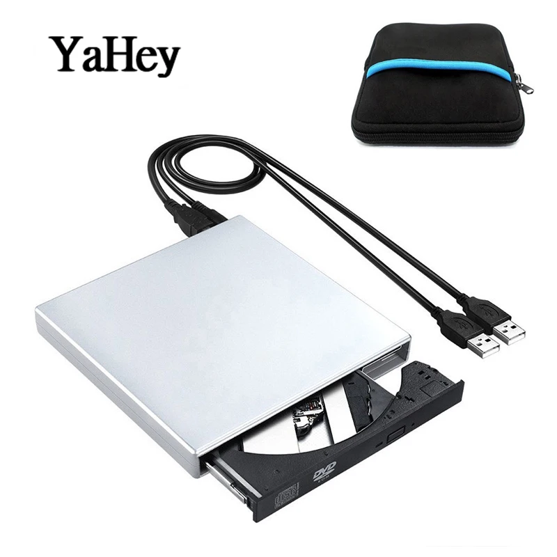 Внешние USB DVD оптические приводы CD/DVD плеер CD-RW записывающее устройство Портативный для ноутбука компьютера ПК Windows+ сумка для привода