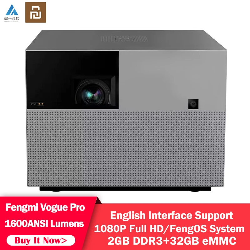 Youpin Fengmi Vogue Профессиональный проектор 1600 ANSI люменов 1080P FHD Smart DLP Встроенный Bluetooth 2