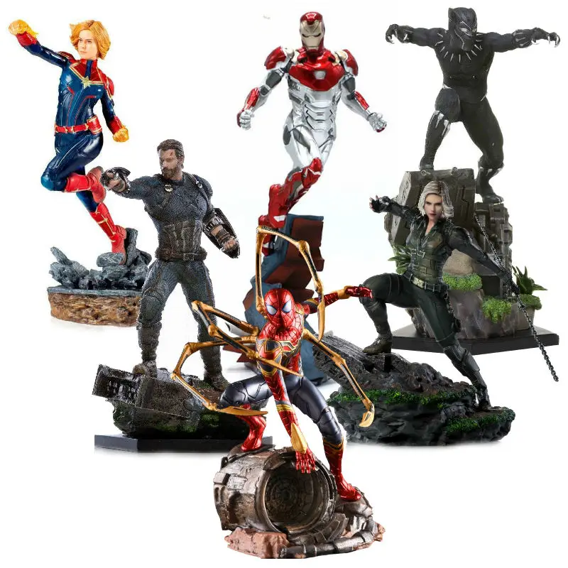 Капитан Америка паук данверс статуя ко Железный студии ПВХ Фигурки Игрушка