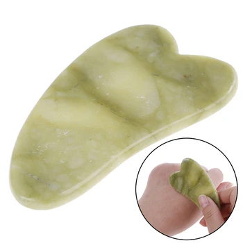 

2019 New Natural Jade Stone Guasha Massage Tool Acupuncture SPA Therapy Massager Scraping Board Antistress Tool For Back Arm