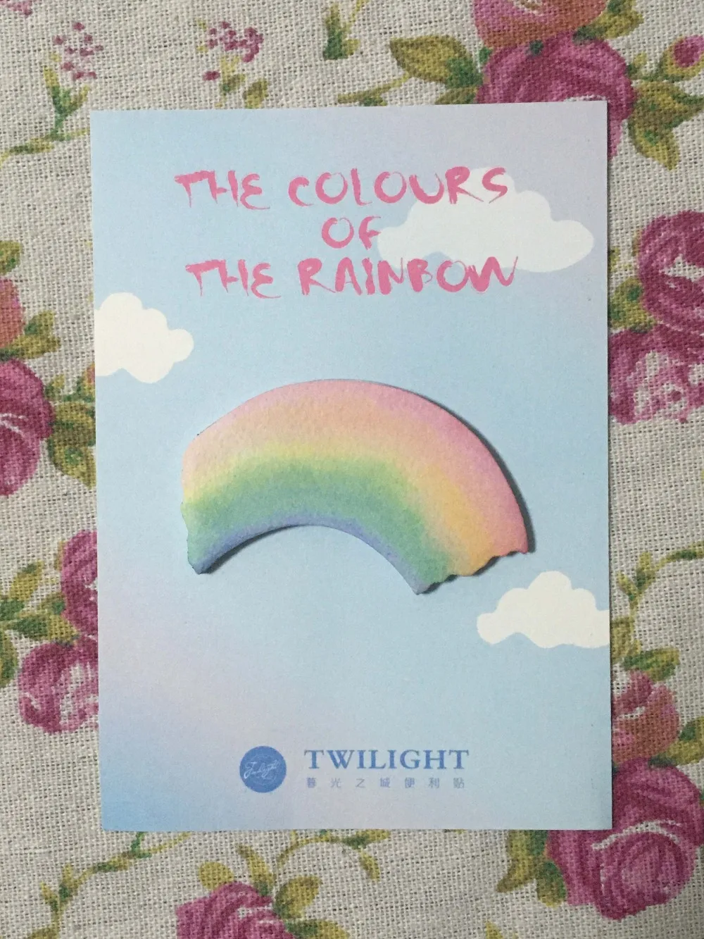 B1-Rainbow cloud sticky note memo pad(1 шт