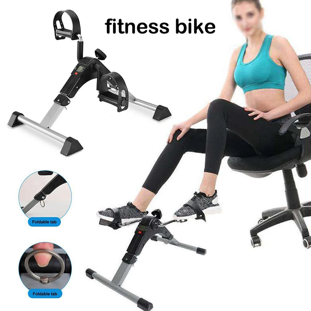 

Exercise Bike Adjustable Resistance With LCD Monitor Fitness Equipment Home Elderly Rehabilitation Bicycle Hand Leg Trainer