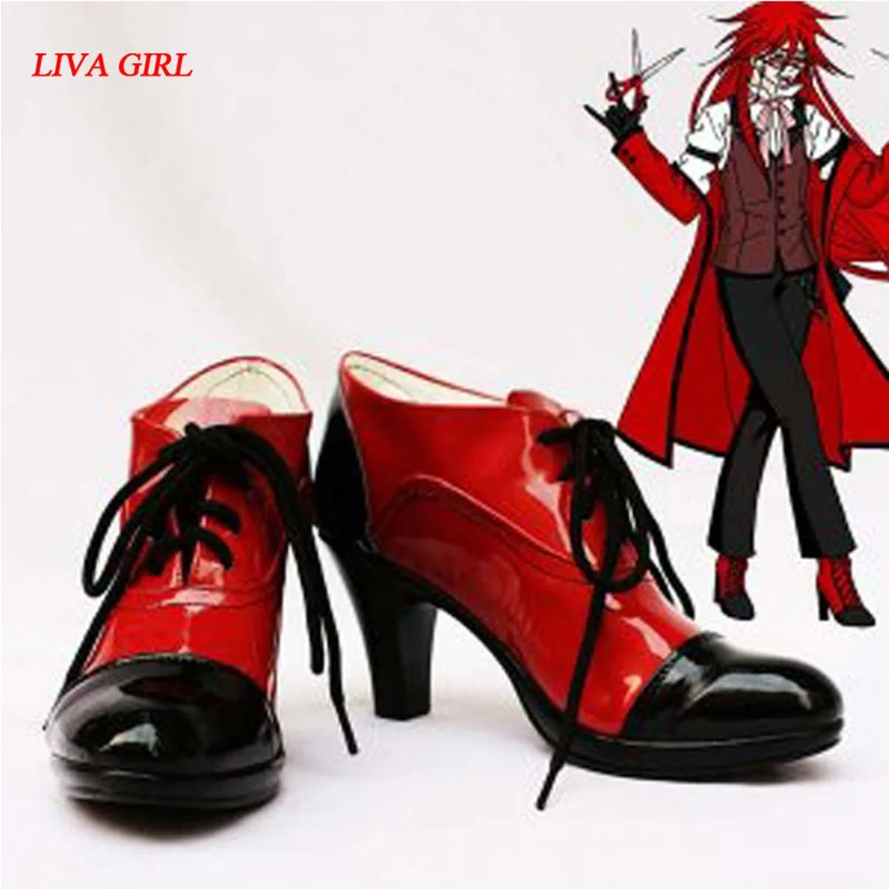LIVE_GIRL_Customize_Boots_Black_Butler_Grell_Sutcliff_Cosplay_Shoes_Custom_Any_Size_Anime_Party_Boot