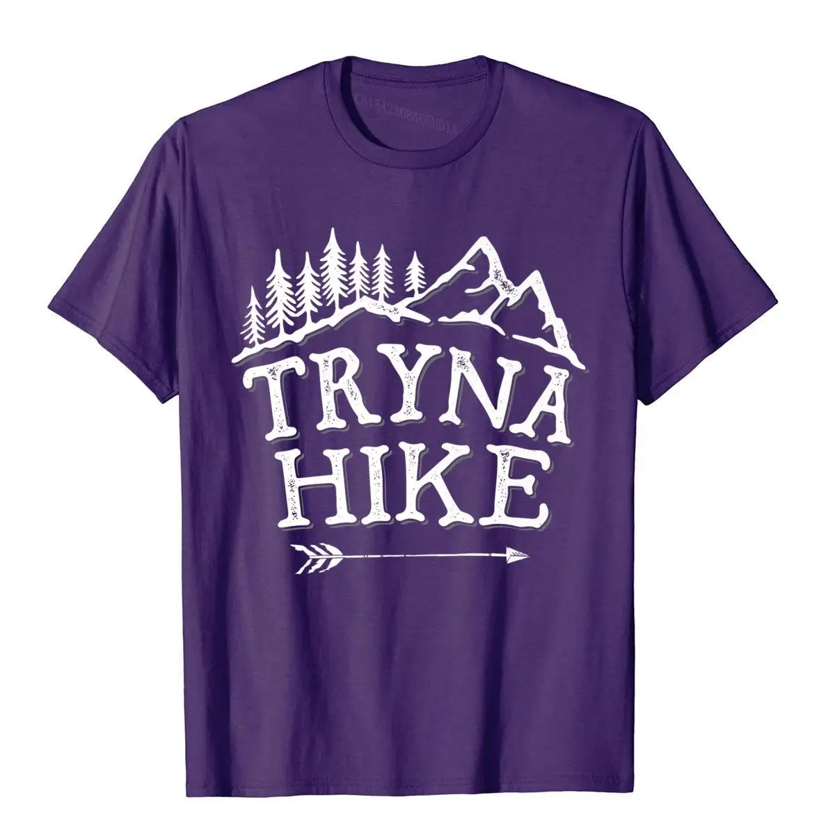 Tryna Hike T Shirt Outdoor Mountain Hiking Men Nature Hiker Premium T-Shirt__97A1661purple