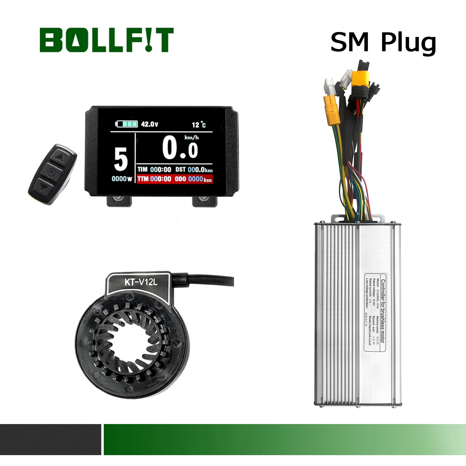 48V 30A Controller For 1000W Motor LCD8 Display Meter PAS Set E-bike Conversion Kit Hall Sensor | Спорт и развлечения
