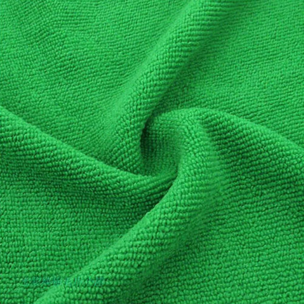 25x25 см Зеленые полотенца из микрофибры для чистки автомобиля уход за телом внешние аксессуары набор