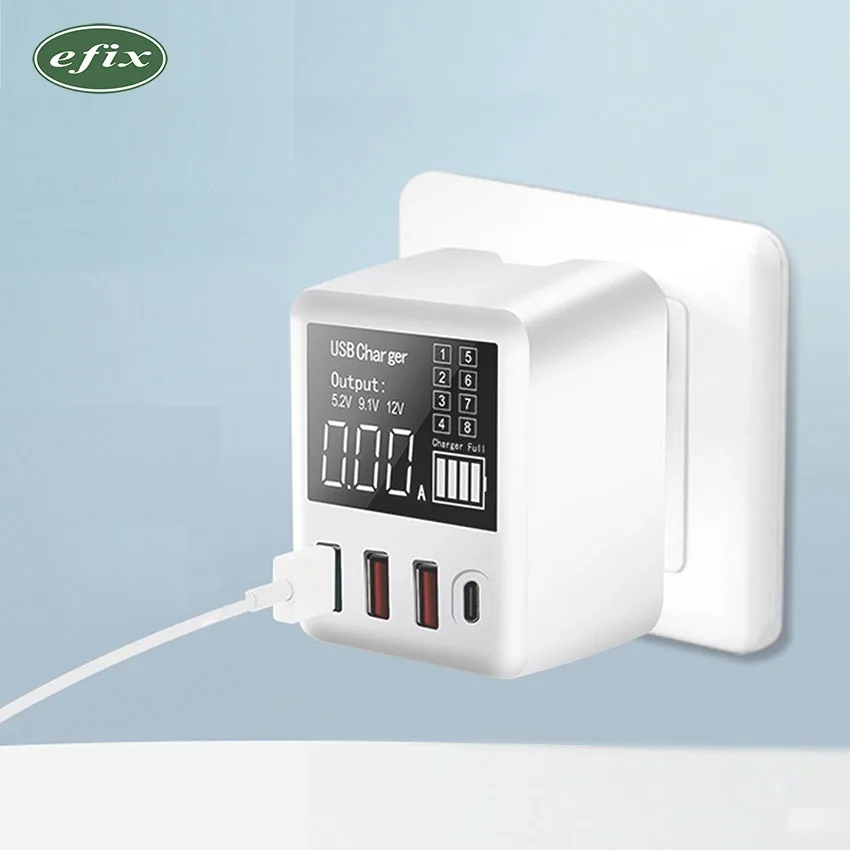 

Portable Fast Quick Charge 4 Port USB HUB Charger Multi-hub Travel Power Adapter Charger for iPhone Samsung for ipad Tablet