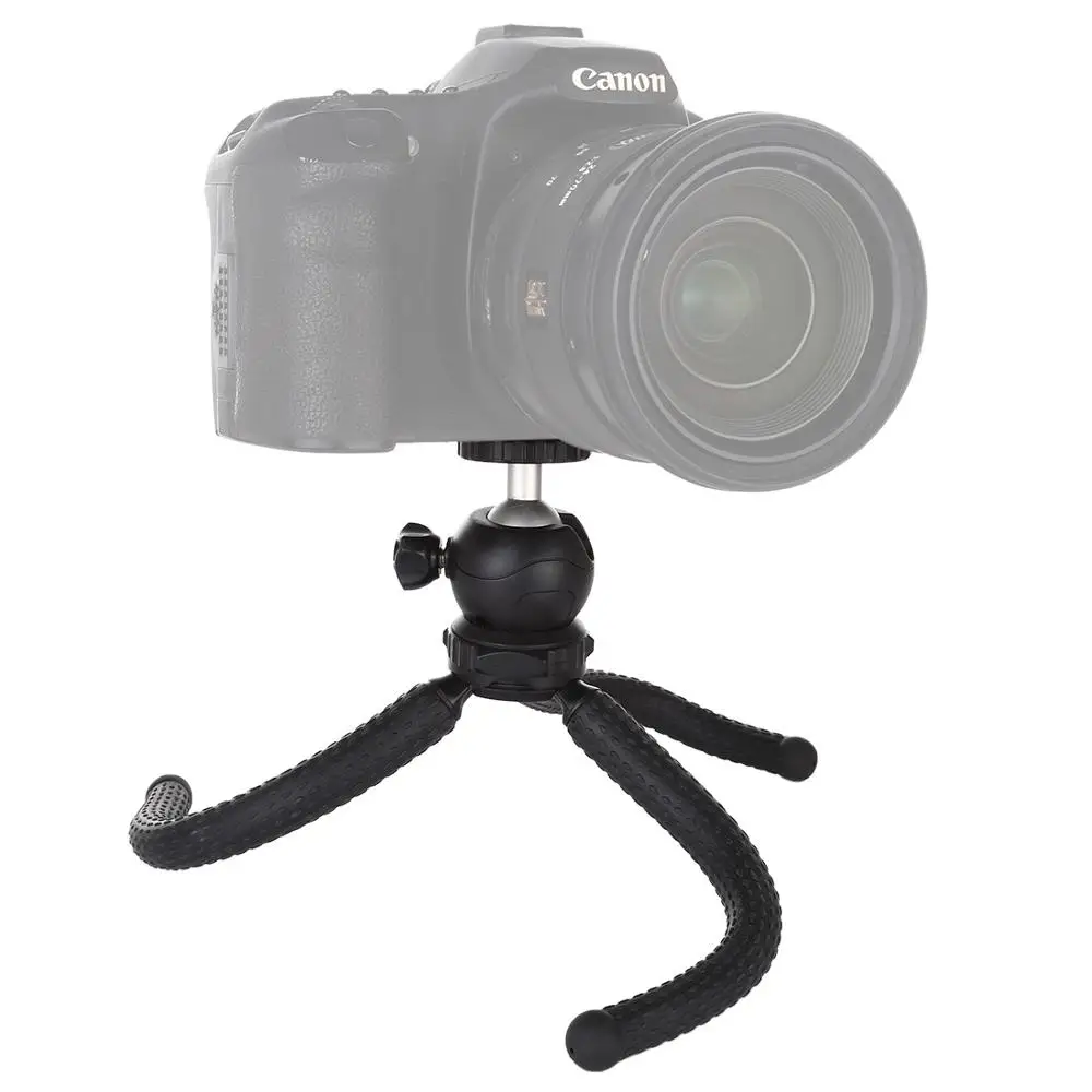 Гибкий мини штатив Осьминог 25 см/30 см с шаровой головкой для Canon/Nikons/Sonys DSLR GoPro8 7 6