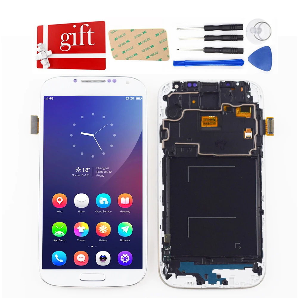 Для samsung Galaxy S4 i9500 i9505 ЖК-дисплей сенсорный экран дигитайзер ЖК-замена в сборе с