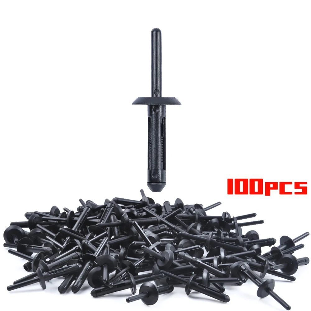 100 шт. пластиковые заклепки зажим для Jeep Wrangler 07-15 Chrysler 300 99-10 Dodge Avenger 08-14 нейлоновая застежка