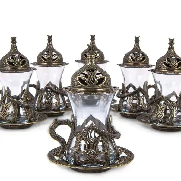 Különleges Formatervezés 6 Fős Üveg Teáscsésze, Korlátozott Kiadás, Konyhai Dekoráció - Image 2