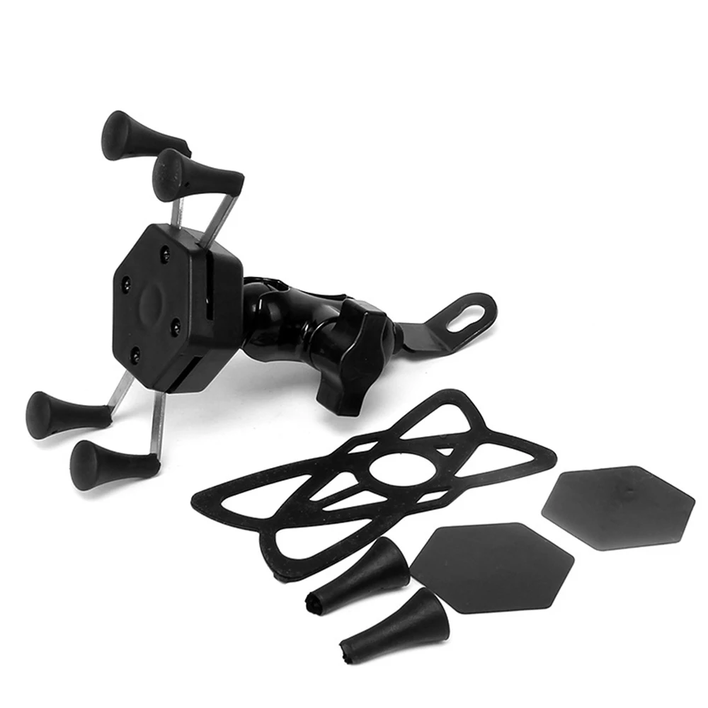 

Motorcycle Bicycle MTB Bike Handlebar Cellphone Mount X Grip Mobile Phone Holder Bracket Universal Motorbike Accessories