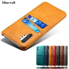 For Note 10 Plus Case For Samsung Galaxy Note 10+ 5G Note10 Case Credit Card Cover Vintage PU Leather Wallet Case Note 10plus tanie tanio Minvvell CN (pochodzenie) GALAXY S10 PLUS GALAXY S10E Galaxy Note10 Galaxy Note10 + Galaxy S20 Galaxy S20 + Galaxy S20 Ultra
