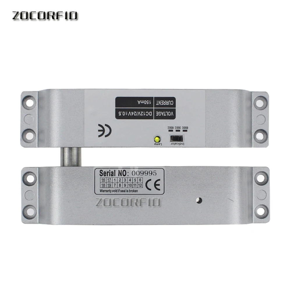 SY 3818 NC Электрический врезной DC 12V не безопасный замок для двери контроль доступа
