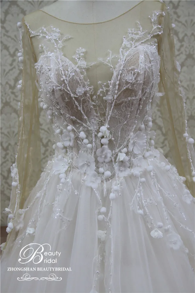 Свадебное платье es Vestido de novia реальные фотографии, свадебное платье с кружевными аппликациями и открытыми плечами Vestido JM002