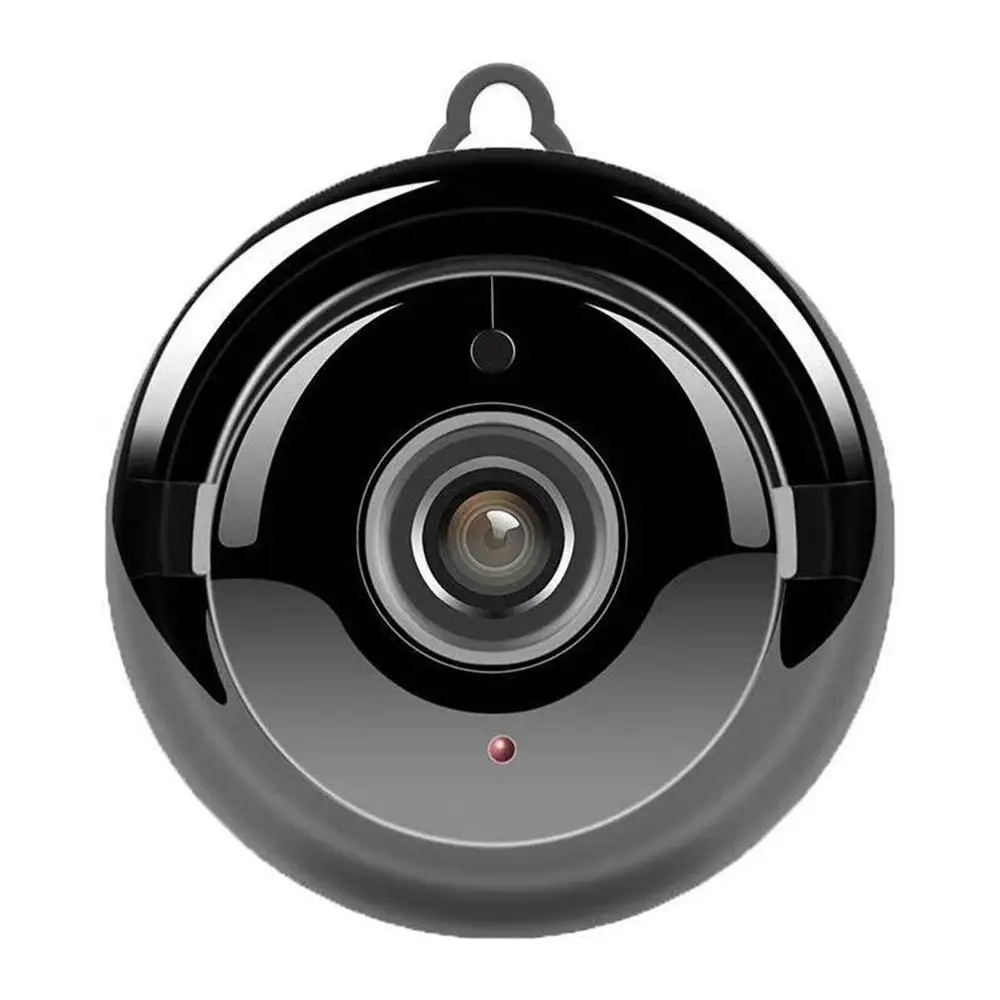 B25 мини беспроводная Wifi IP HD камера 90 градусов широкий угол инфракрасного ночного видения умный дом камера безопасности Двусторонняя голосовая - Цвет: Black