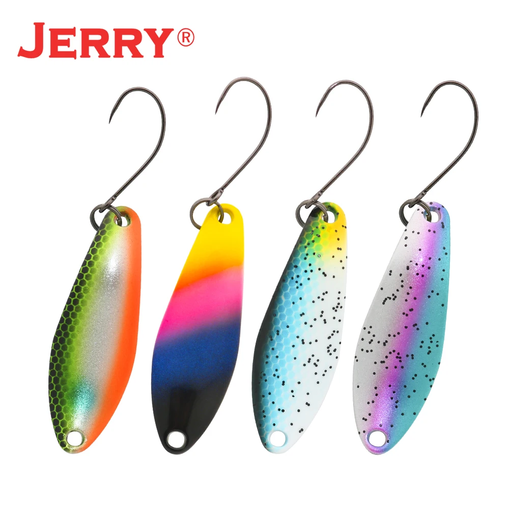 Jerry кую рыболовная блесна приманка комплект заброса металлическая наживка 45mm6.5g