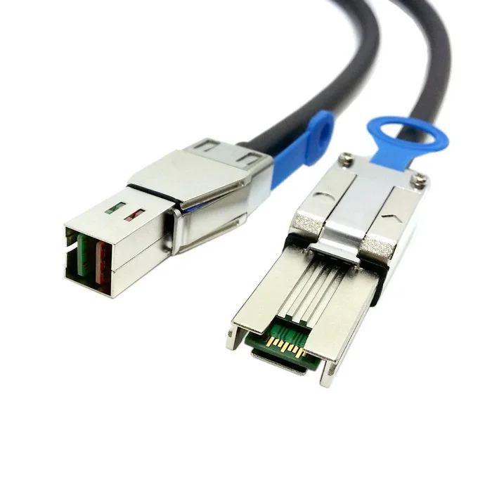 Sas Cabo Sff 8088 Externo Mini Sas para Mini Sas Alta Densidade hd Sff8644 Servidor de Dados Raid Cabo 1m 2m Peças Cabos de computador e conectores - Imagem 5