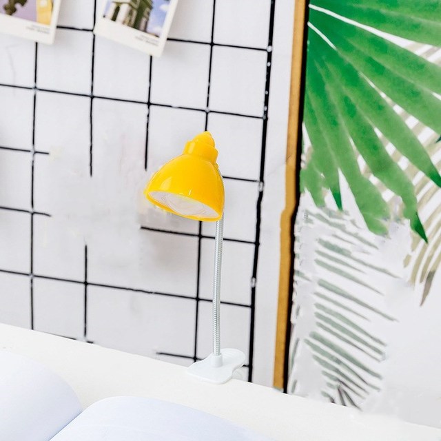 Lamps LED Book Light Mini Clip Adjustable Bright Table Reading Lamp for Travel Study Eye Protection Light with Batteries