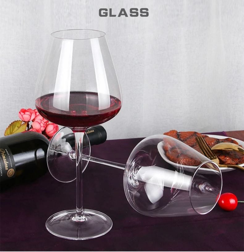Бокал для красного вина Домашний Прозрачный бессвинцовый хрустальный стеклянный стакан для бренди бар индивидуальное бокал для вина большая чашка для живота 400 мл