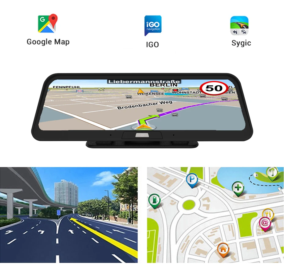LDZDSEE Z10 Автомобильный GPS навигатор Android8.1 4G ADAS Full HD 1080P DVR Портативный грузовик
