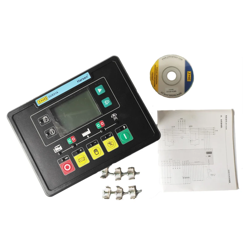 Conjunto de Gerador Placa do Computador Frete Grátis Harsen Original Gu631 Diesel Auto-partida Multi-função Controlador Exibição Gu631a 3 de gerador diesel auto-partida multi-função controlador placa do computador exibição